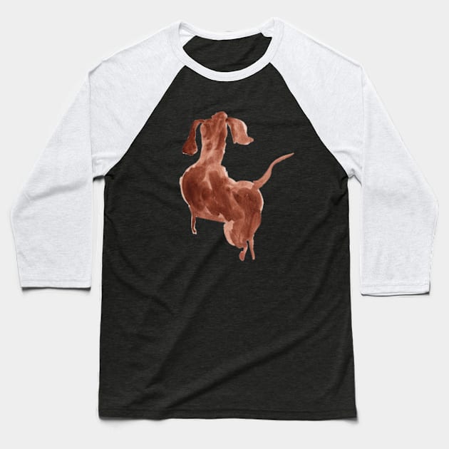 sausage dawg Baseball T-Shirt by vectormutt